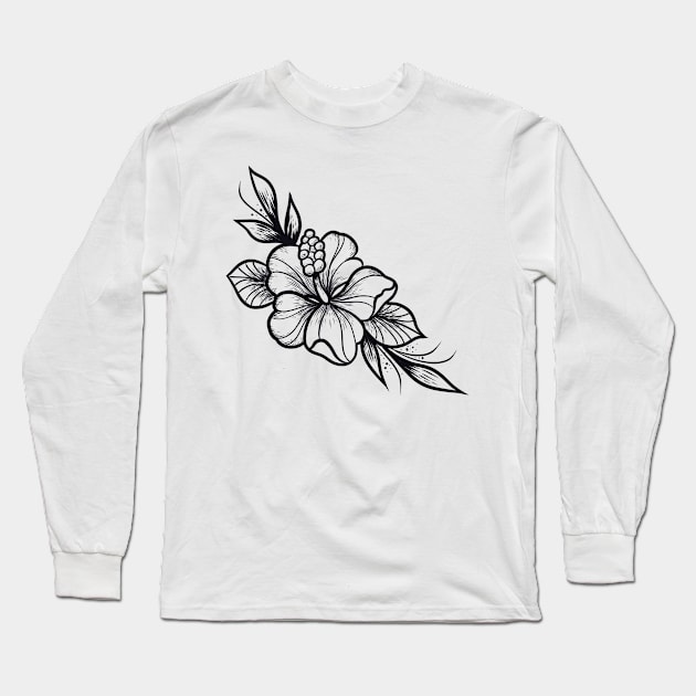 Flower Long Sleeve T-Shirt by Adorline